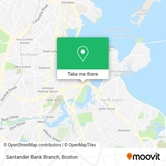 Santander Bank Branch map