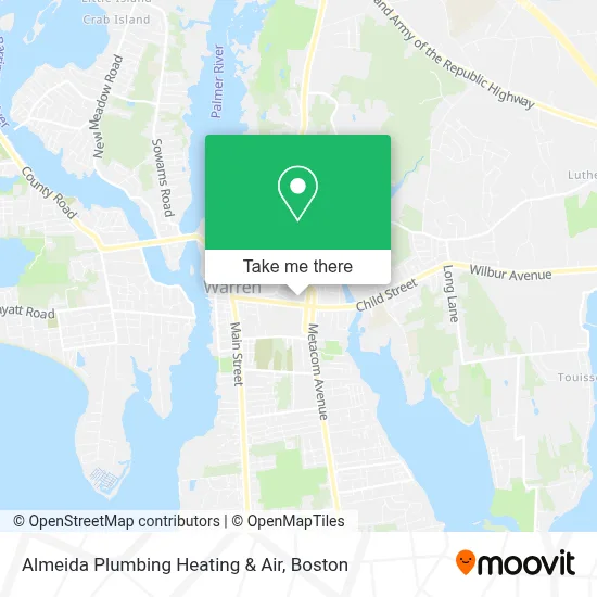 Almeida Plumbing Heating & Air map