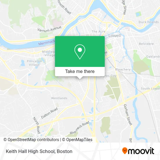 Keith Hall High School map