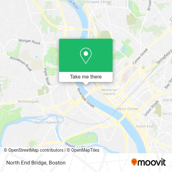 North End Bridge map