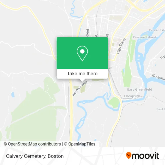 Calvery Cemetery map