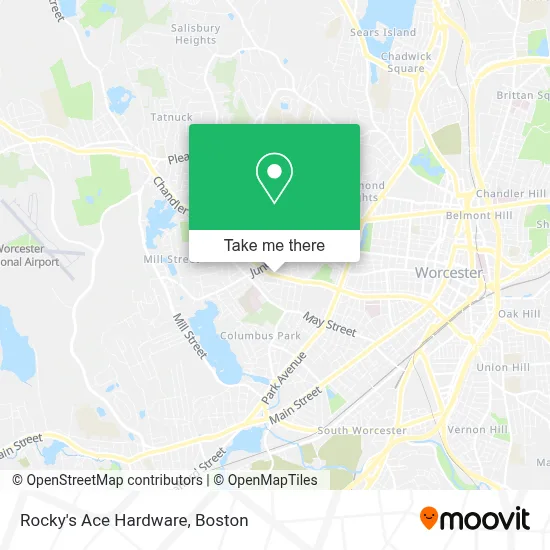 Rocky's Ace Hardware map