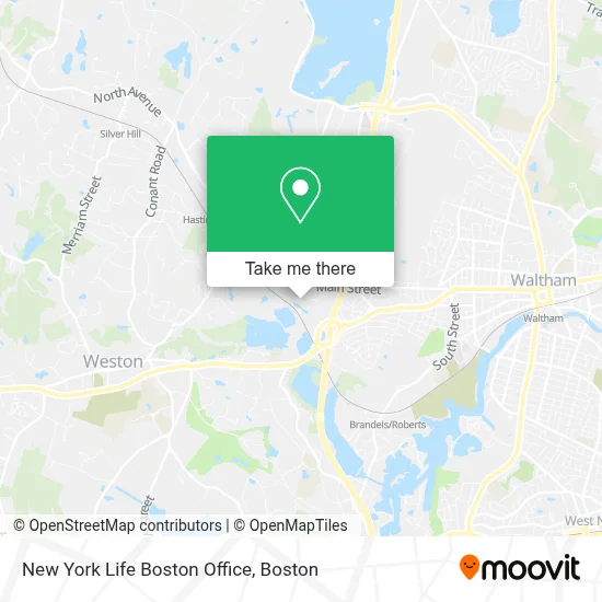 New York Life Boston Office map
