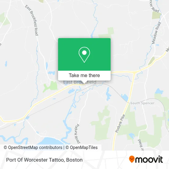 Port Of Worcester Tattoo map