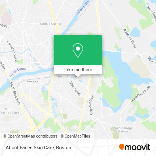 About Faces Skin Care map