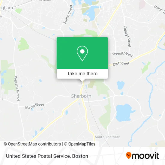 United States Postal Service map