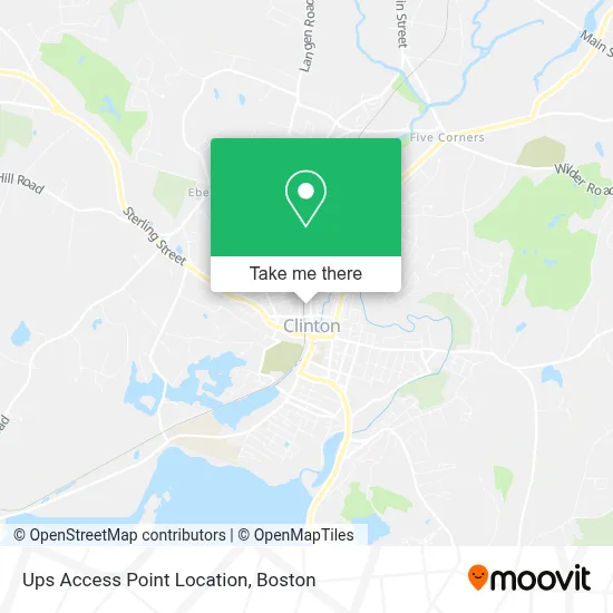 Ups Access Point Location map