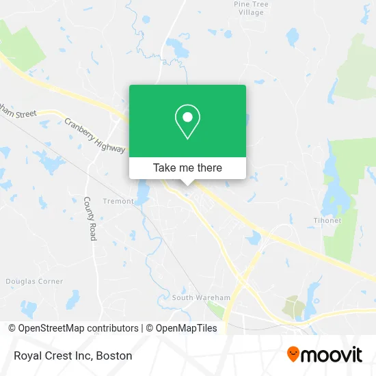 Royal Crest Inc map