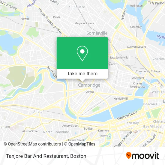 Tanjore Bar And Restaurant map