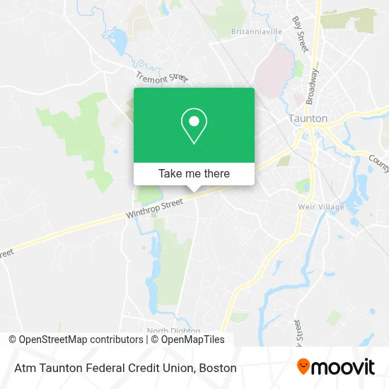Atm Taunton Federal Credit Union map
