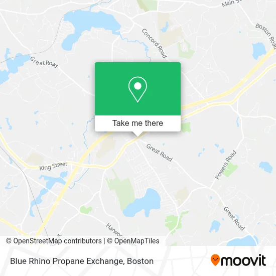 Blue Rhino Propane Exchange map