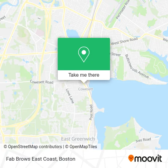 Fab Brows East Coast map