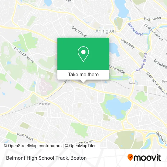 Belmont High School Track map