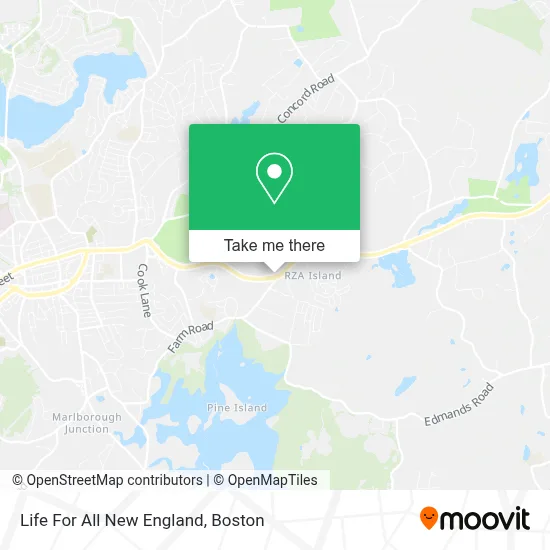 Life For All New England map