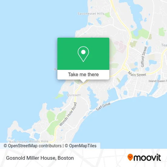 Gosnold Miller House map