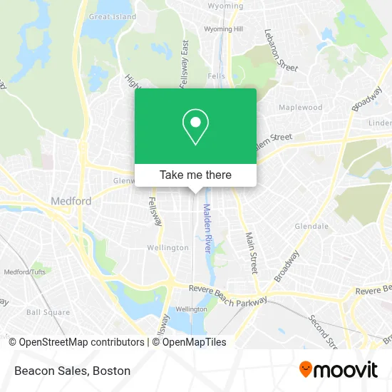 Beacon Sales map
