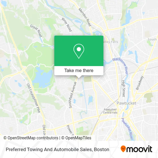 Preferred Towing And Automobile Sales map