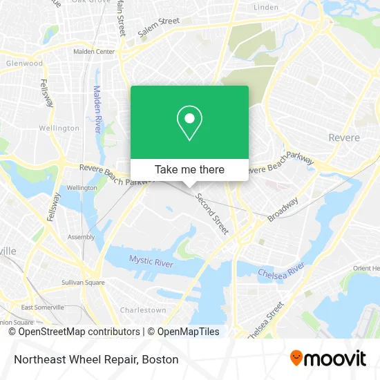Northeast Wheel Repair map