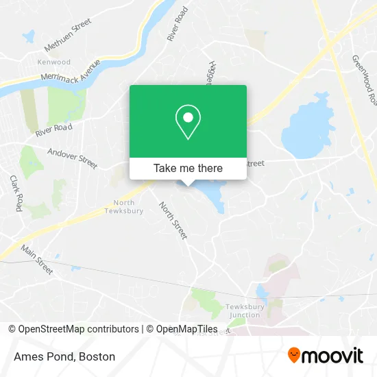 Ames Pond map