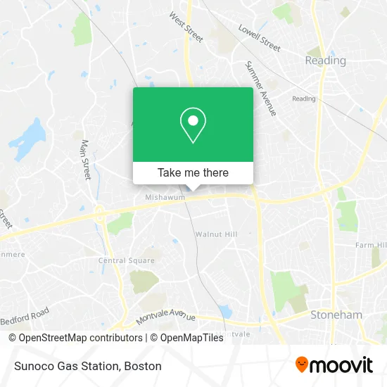 Sunoco Gas Station map