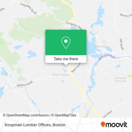 Koopman Lumber Offices map