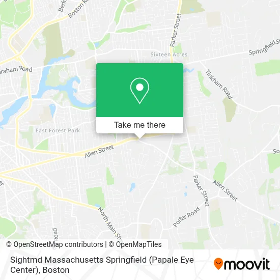 Sightmd Massachusetts Springfield (Papale Eye Center) map