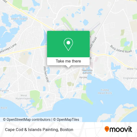 Cape Cod & Islands Painting map