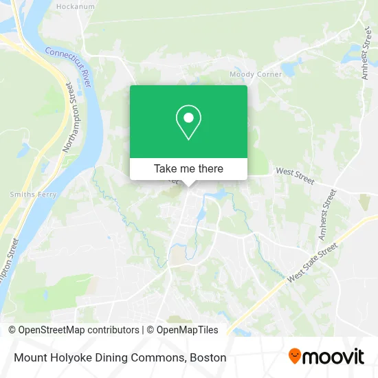 Mount Holyoke Dining Commons map