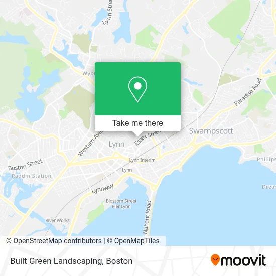 Built Green Landscaping map