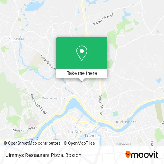 Jimmys Restaurant Pizza map