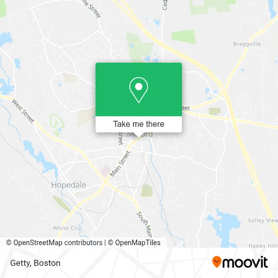 Getty map