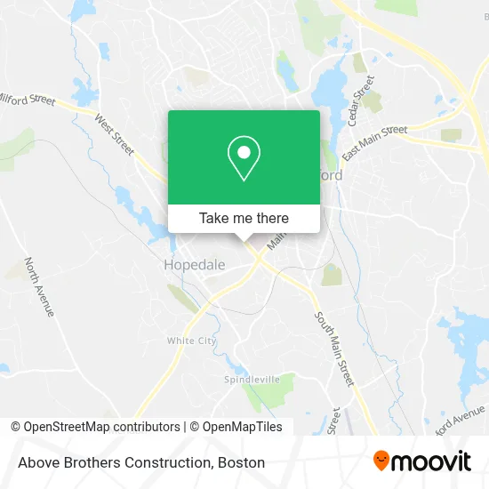 Above Brothers Construction map