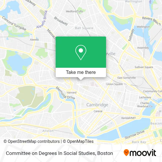 Committee on Degrees In Social Studies map