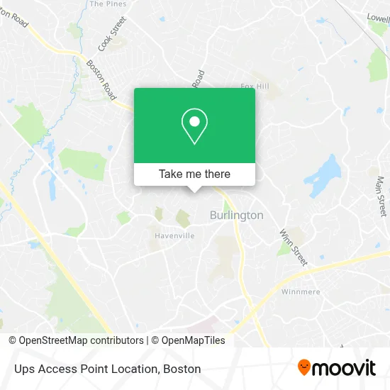 Ups Access Point Location map