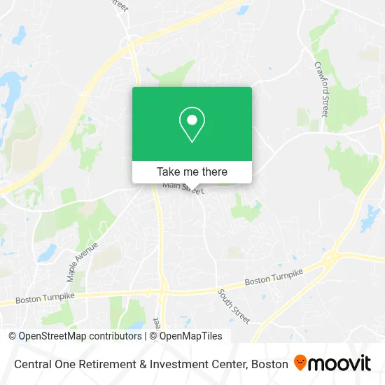 Central One Retirement & Investment Center map