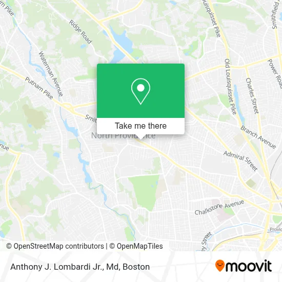 Anthony J. Lombardi Jr., Md map