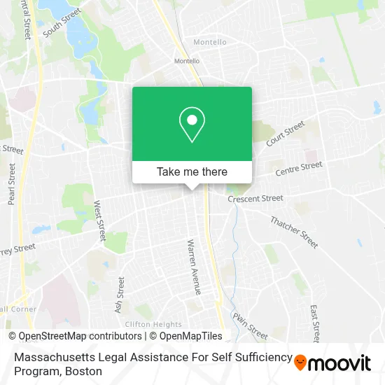 Massachusetts Legal Assistance For Self Sufficiency Program map
