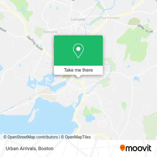 Urban Arrivals map