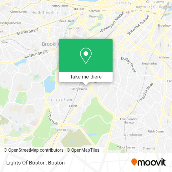 Lights Of Boston map