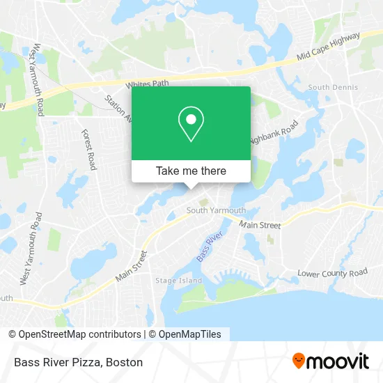 Bass River Pizza map
