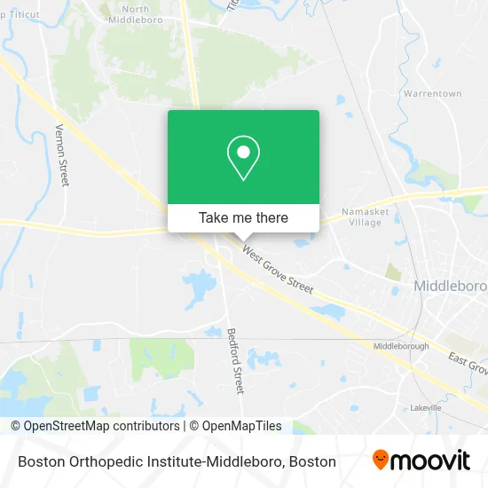 Boston Orthopedic Institute-Middleboro map