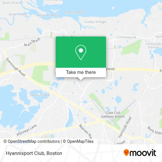Hyannisport Club map