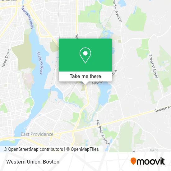 Western Union map