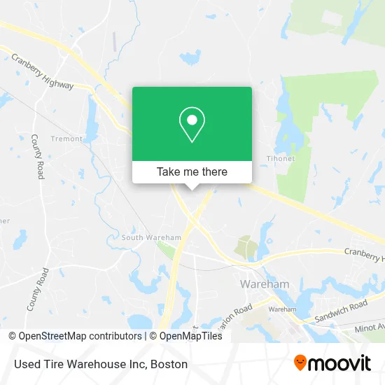 Used Tire Warehouse Inc map