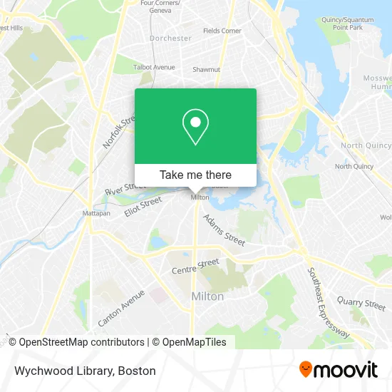 Wychwood Library map
