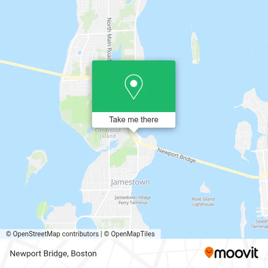 Newport Bridge map