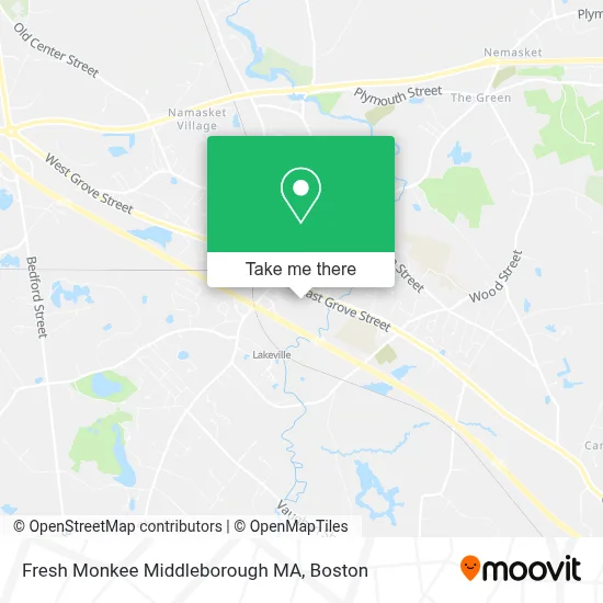 Fresh Monkee Middleborough MA map