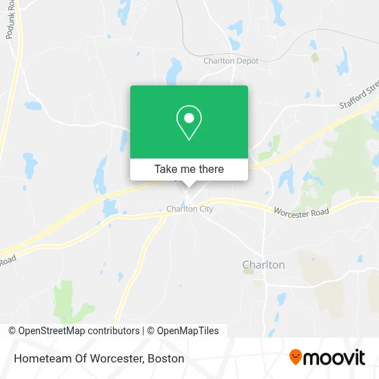 Hometeam Of Worcester map