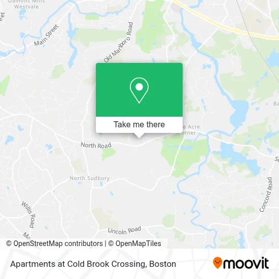Apartments at Cold Brook Crossing map