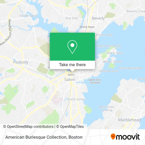 American Burlesque Collection map
